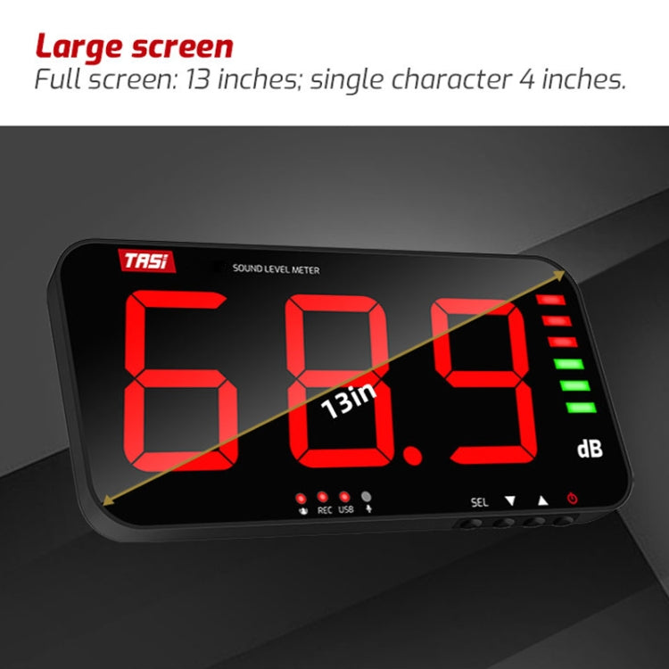 TASI TA654A Large Screen Wall-Mounted Noise Meter Decibel Detector by TASI