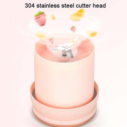 LGZ-1 500ml 50W 4 Blades Electric Portable Juicer Rechargeable Juice Extractor(Pink) by bashfashion