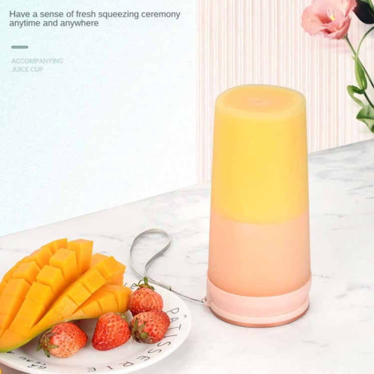 LGZ-1 500ml 50W 4 Blades Electric Portable Juicer Rechargeable Juice Extractor(Pink) by bashfashion