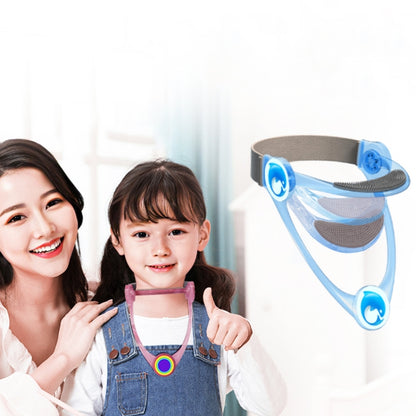Children Oblique Neck Corrector Adjustable Neck Brace Neck Protector(Blue) by bashfashion