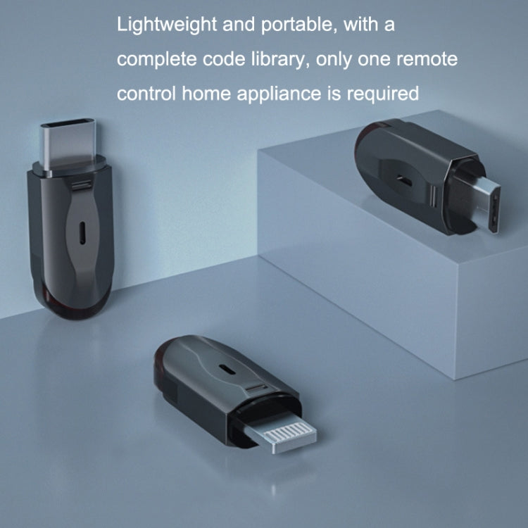 R10 Phone Smart Infrared Transmitter Learning Type Long Distance Remote Control, Interface: Type-C/USB-C by bashfashion