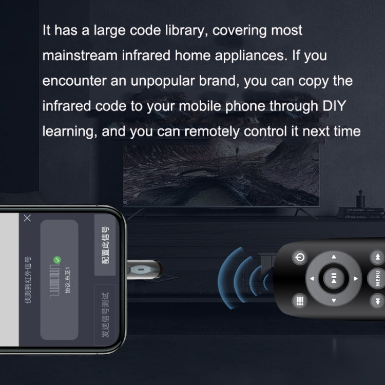 R10 Phone Smart Infrared Transmitter Learning Type Long Distance Remote Control, Interface: Type-C/USB-C by bashfashion