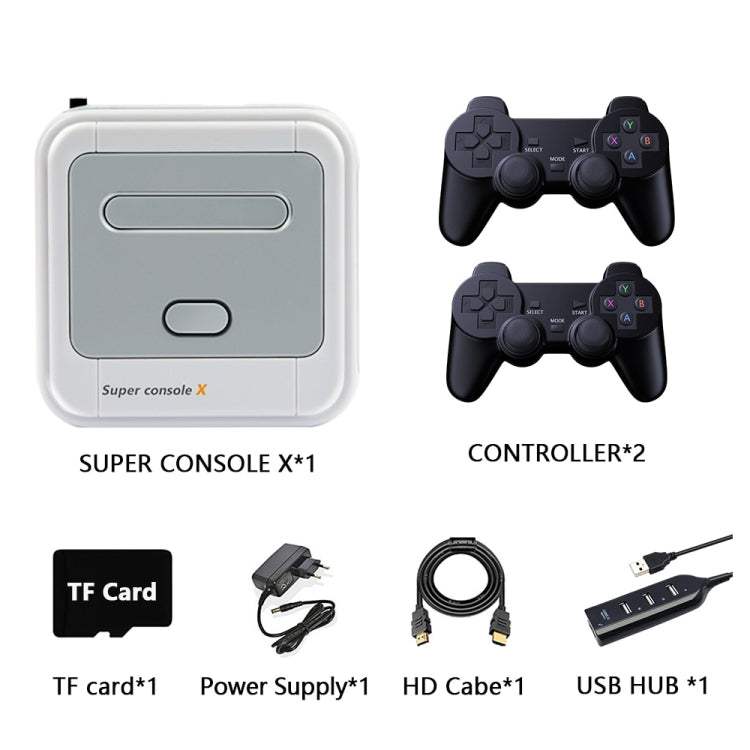 Super Console X 256GB 50000+ Games Wireless 4K HD 3D Double Game Console Box, US Plug by bashfashion