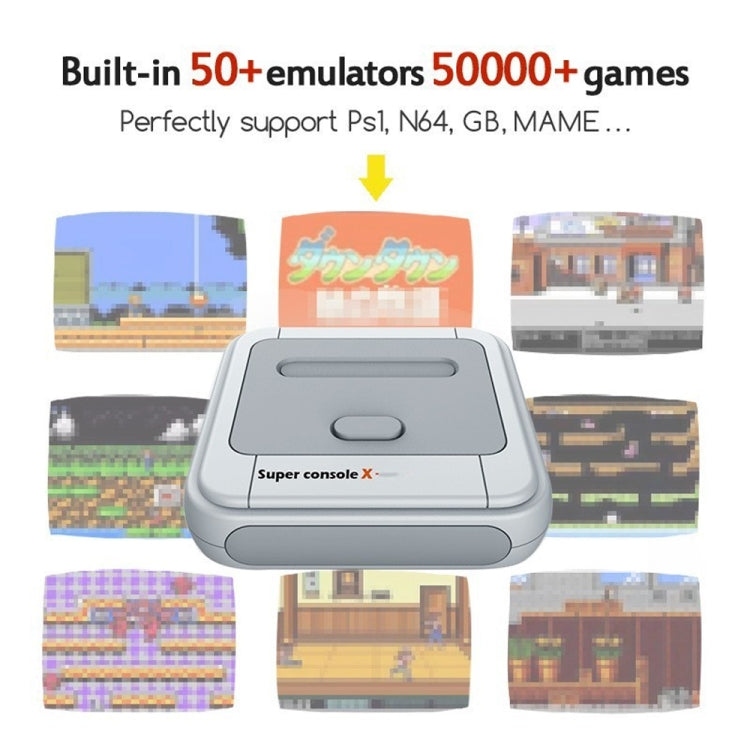 Super Console X 256GB 50000+ Games Wireless 4K HD 3D Double Game Console Box, US Plug by bashfashion