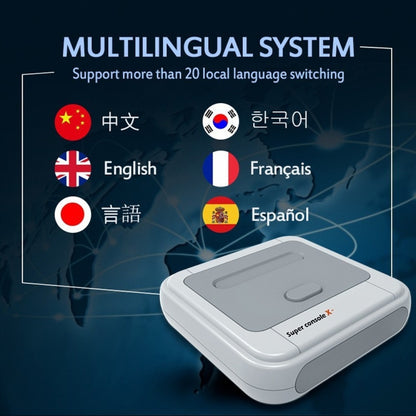 Super Console X 64GB 30000+ Games Wireless 4K HD 3D Double Game Console Box, US Plug by bashfashion