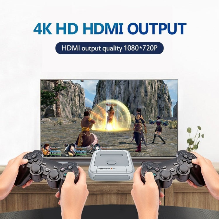 Super Console X 64GB 30000+ Games Wireless 4K HD 3D Double Game Console Box, US Plug by bashfashion