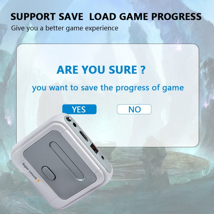 Super Console X 64GB 30000+ Games Wireless 4K HD 3D Double Game Console Box, US Plug by bashfashion