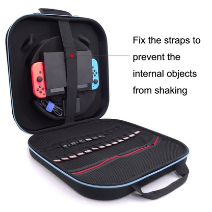 For Nintendo Switch Double Fitness Ring Storage Bag EVA Portable Hard Shell Host Package Accessories(Black) by bashfashion