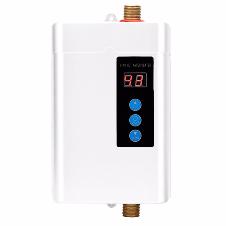AU Plug 4000W Electric Water Heater With Remote Control Adjustable Temperate(White) by bashfashion