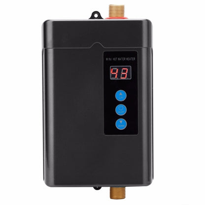 AU Plug 4000W Electric Water Heater With Remote Control Adjustable Temperate(Black) by bashfashion