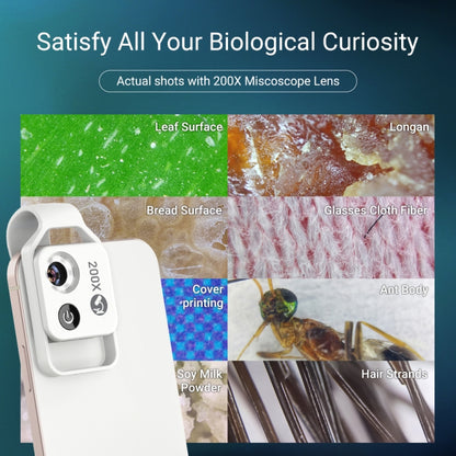 APEXEL APL-MS002CWH 200x High-Definition Children Science Education Microphone Lens With CPL(White) by APEXEL