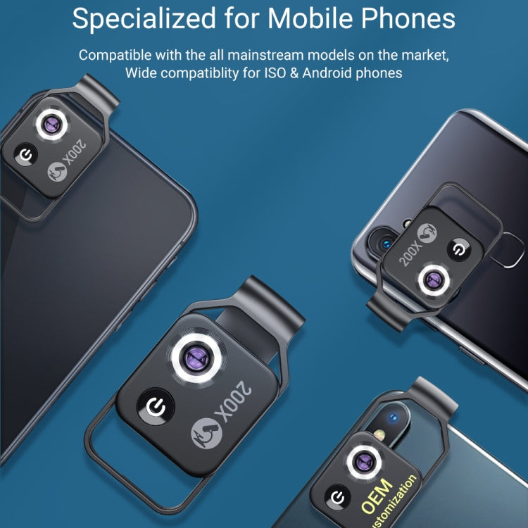 APEXEL APL-MS002CWH 200x High-Definition Children Science Education Microphone Lens With CPL(Black) by APEXEL