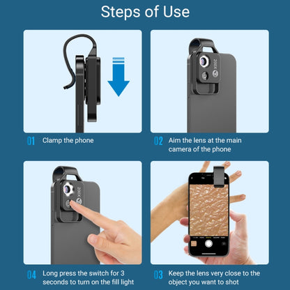 APEXEL APL-MS002CWH 200x High-Definition Children Science Education Microphone Lens With CPL(White) by APEXEL