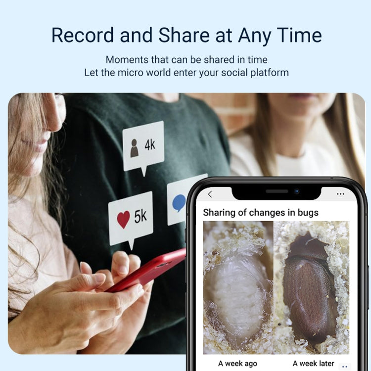 APEXEL APL-MS002CWH 200x High-Definition Children Science Education Microphone Lens With CPL(White) by APEXEL