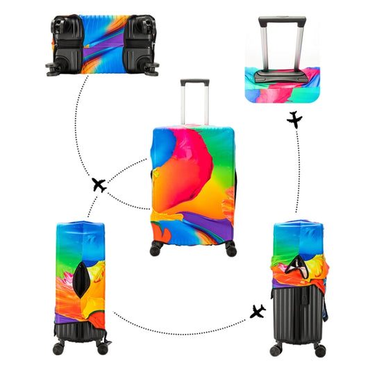 Luggage Protective Cover Travel Trolley Case Dustproof Sleeve, Size: For 20-22 Inch M(T-001) by bashfashion