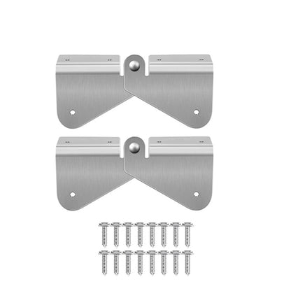 2pcs Gutter Extension Hinge Downspout Extension Flip-Up Hinge For Rectangle Or Square Downspout by bashfashion