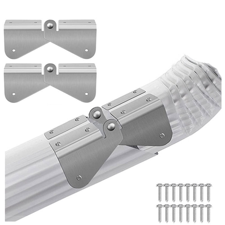 2pcs Gutter Extension Hinge Downspout Extension Flip-Up Hinge For Rectangle Or Square Downspout by bashfashion