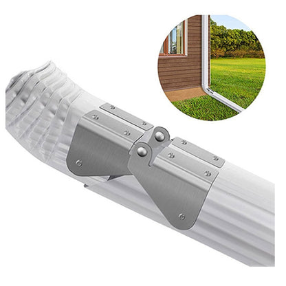 2pcs Gutter Extension Hinge Downspout Extension Flip-Up Hinge For Rectangle Or Square Downspout by bashfashion