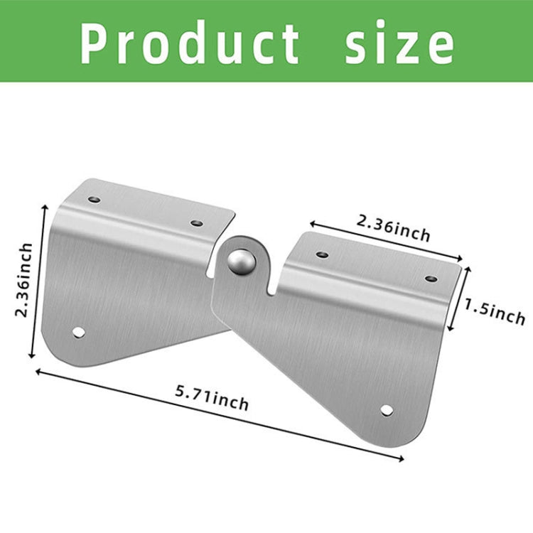 2pcs Gutter Extension Hinge Downspout Extension Flip-Up Hinge For Rectangle Or Square Downspout by bashfashion