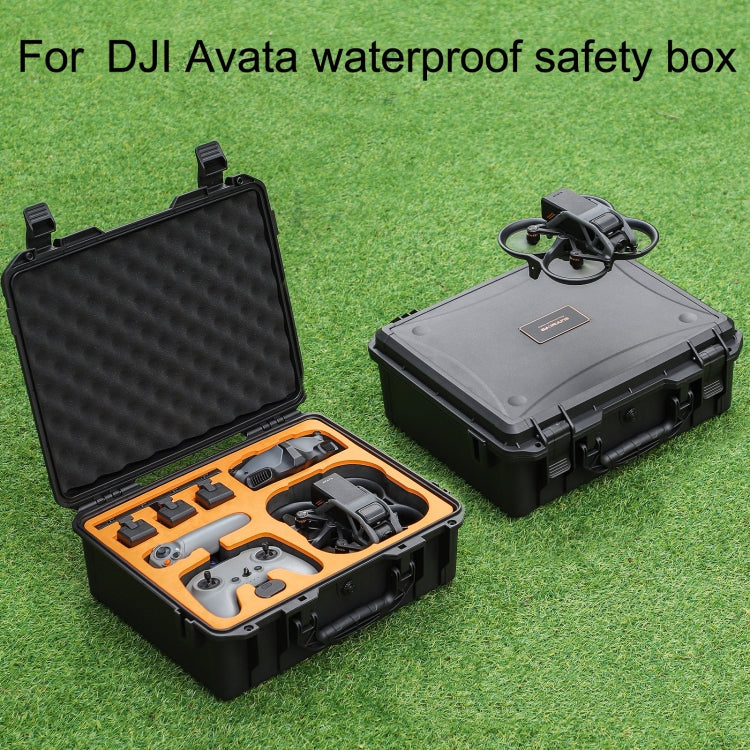 Sunnylife AQX-9 For DJI Avata Flying Glasses Waterproof Large Capacity Protective Carrying Case(Black) by Sunnylife