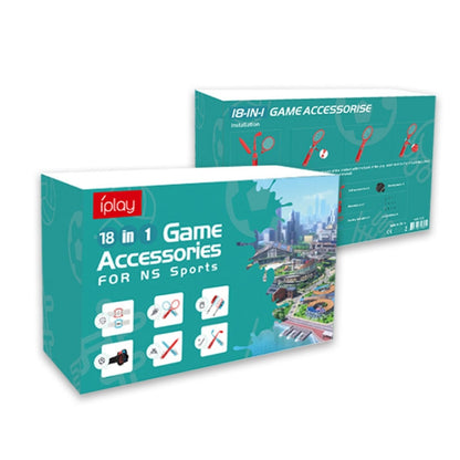 IPLAY HBS-506 For Switch 18 In 1 Lightsaber + Golf Racket + Grip Somatosensory Sports Set(Set) by IPLAY