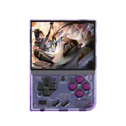Miyoo Mini Plus 3.5 Inch IPS Screen Retro Handheld Game Console NO Card 0 Games(Transparent Purple) by bashfashion