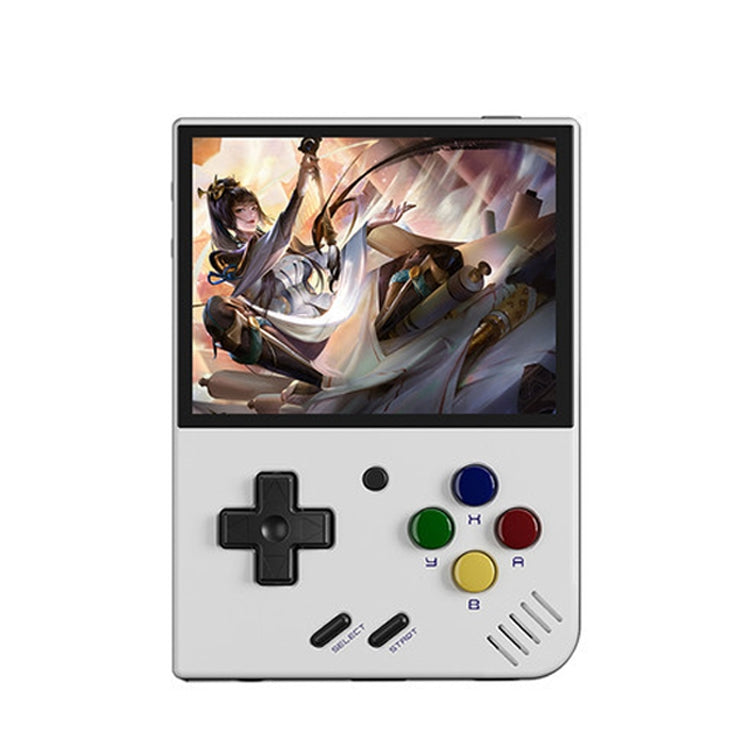Miyoo Mini Plus 3.5 Inch IPS Screen Retro Handheld Game Console 32GB 9K Games(White) by bashfashion