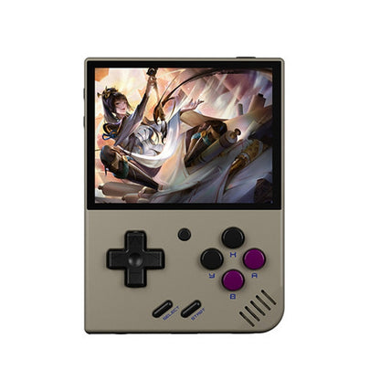 Miyoo Mini Plus 3.5 Inch IPS Screen Retro Handheld Game Console 128GB 25K Games(Grey) by bashfashion