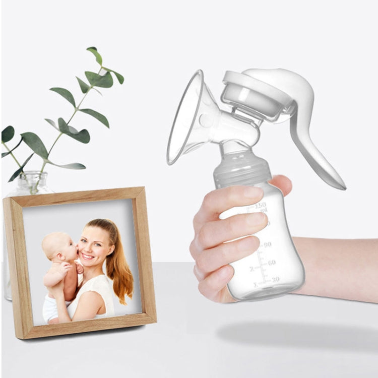 Adjustable Force Breast Pump 2 in 1 Manual Breast Pump Maternity Products(White) by bashfashion