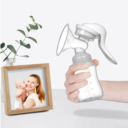 Adjustable Force Breast Pump 2 in 1 Manual Breast Pump Maternity Products(White) by bashfashion