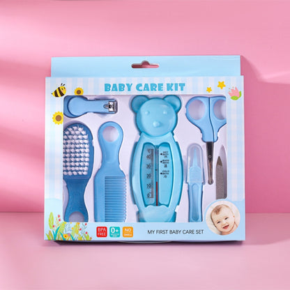 7 in 1 Baby Care Set Baby Daily Cleaning Tools Kit(Blue) by bashfashion