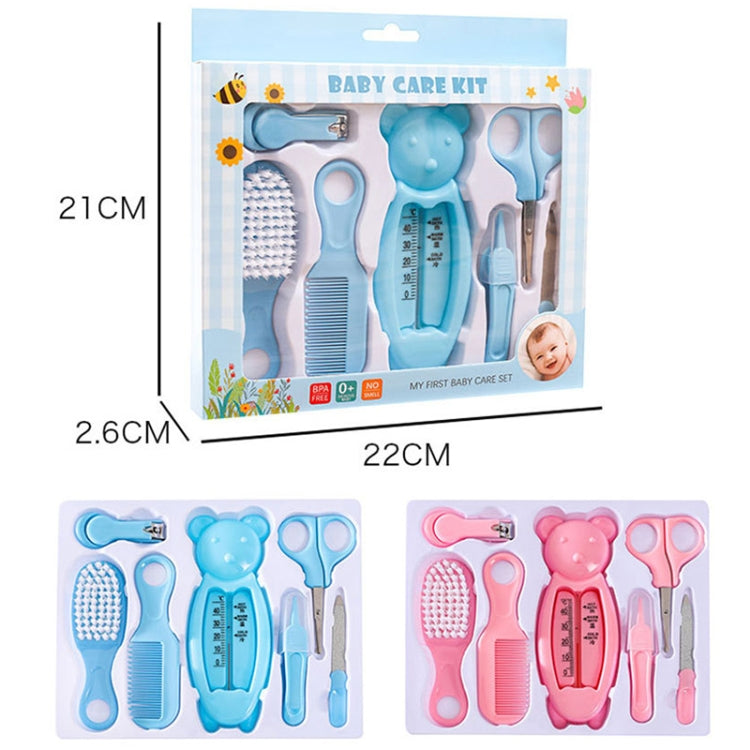 7 in 1 Baby Care Set Baby Daily Cleaning Tools Kit(Blue) by bashfashion
