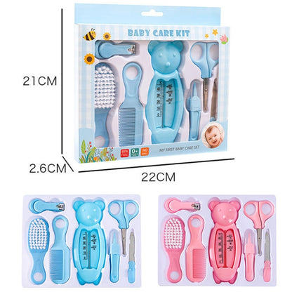 7 in 1 Baby Care Set Baby Daily Cleaning Tools Kit(Blue) by bashfashion