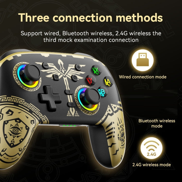 Wireless Bluetooth Somatosensory Vibration Gamepad for Nintendo Switch/Switch PRO, Color: Black by bashfashion