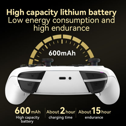 Wireless Bluetooth Somatosensory Vibration Gamepad for Nintendo Switch/Switch PRO, Color: White by bashfashion