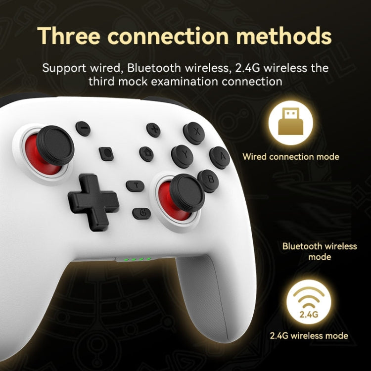 Wireless Bluetooth Somatosensory Vibration Gamepad For Nintendo Switch/Switch PRO(S07 Black) by bashfashion