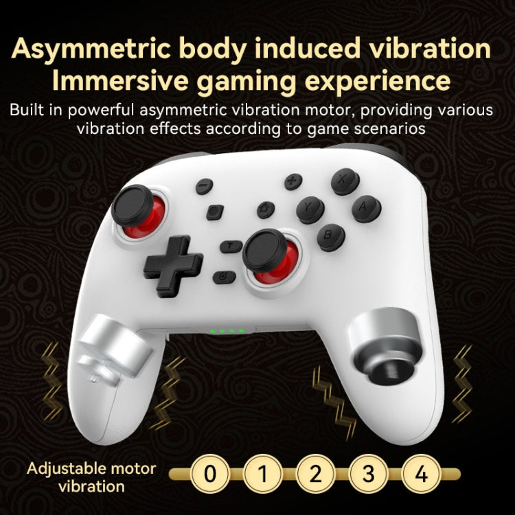 Wireless Bluetooth Somatosensory Vibration Gamepad For Nintendo Switch/Switch PRO(S07 Black) by bashfashion