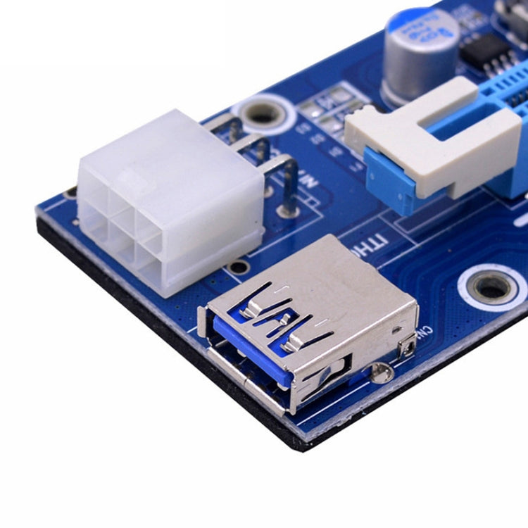 PCE164P-N03 VER006C Mini PCI-E 1X To 16X Riser For Laptop External Image Card, Spec: Blue Board 6pin by bashfashion