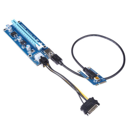 PCE164P-N03 VER006C Mini PCI-E 1X To 16X Riser For Laptop External Image Card, Spec: Blue Board 6pin by bashfashion