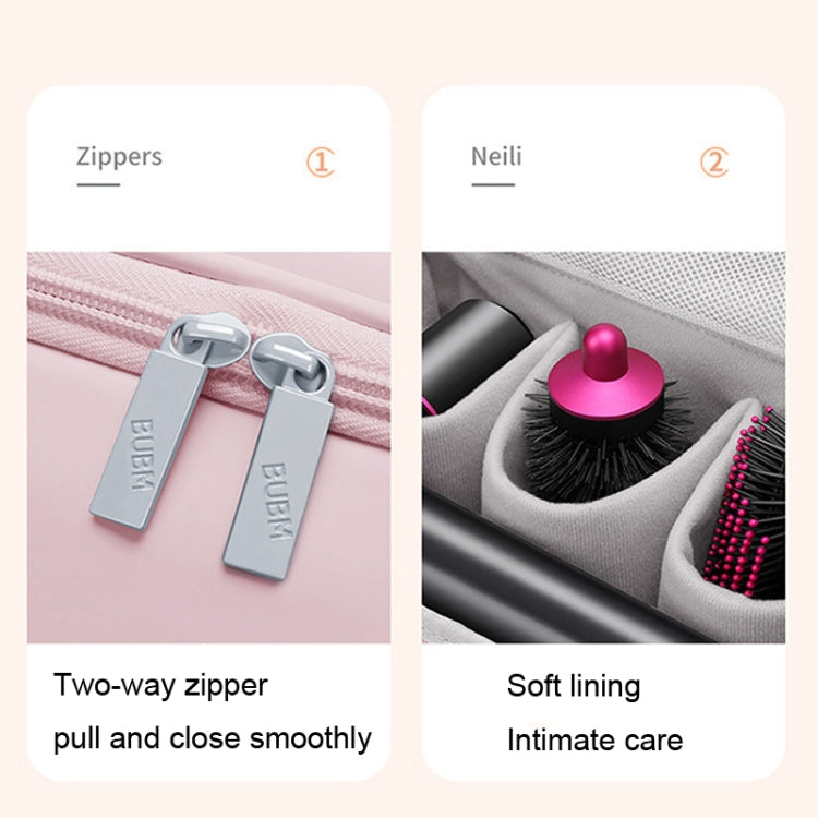 BUBM For Dyson Hair Dryer Curling Device Accessories Storage Bag(Pink) by BUBM