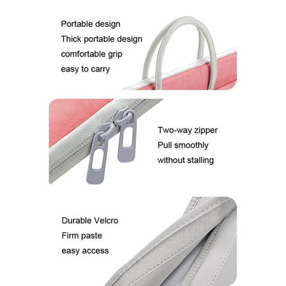 BUBM 14 Inch Full Open Laptop Bag(Pink) by BUBM