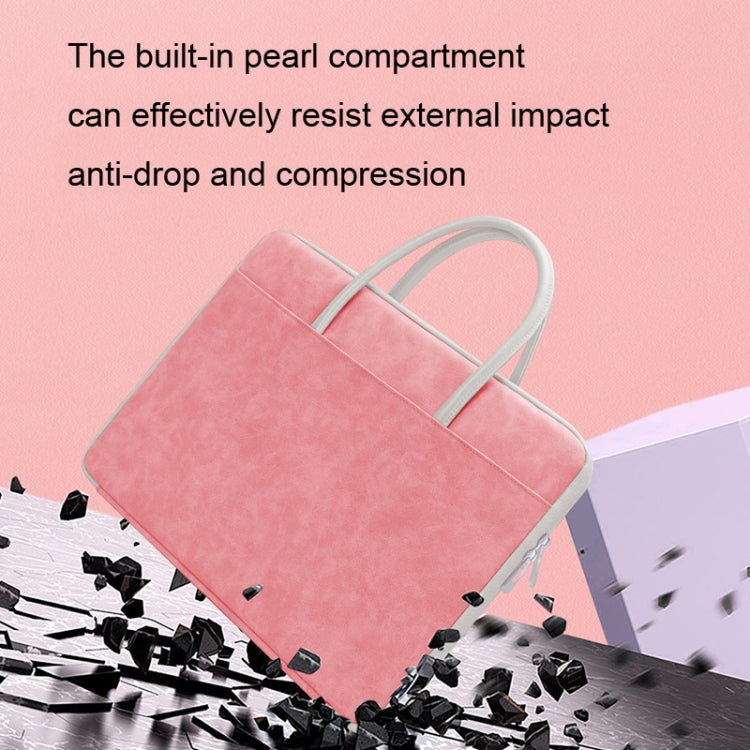 BUBM 14 Inch Full Open Laptop Bag(Pink) by BUBM