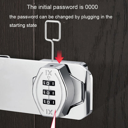 Screw Installation Cabinet Door Combination Lock Anti-Theft Drawer Lock, Style: Two Hole 3 inch Silver by bashfashion