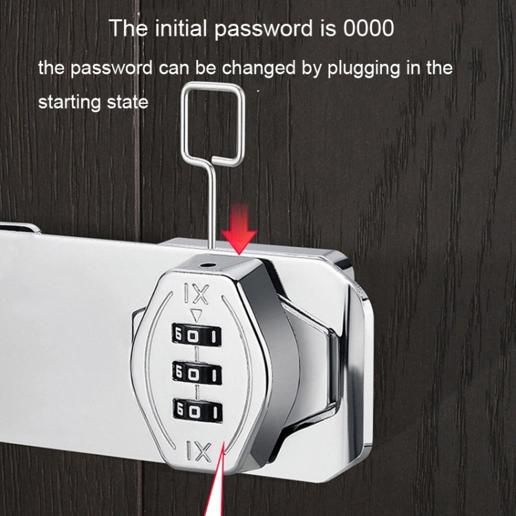 Screw Installation Cabinet Door Combination Lock Anti-Theft Drawer Lock, Style: Two Hole 3 inch Black by bashfashion