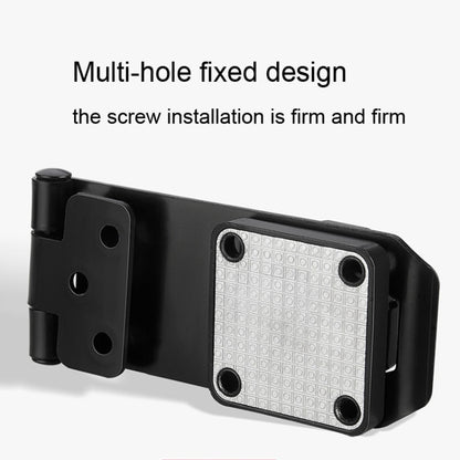 Stick Nail Dual Use Free Punch Cabinet Door Combination Lock Anti-Theft Drawer Lock, Style: Three Hole 4 inch Black by bashfashion