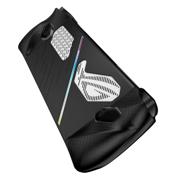 For ASUS ROG Ally Game Console Silicone Protective Cover Spray Oil Case(Black) by bashfashion