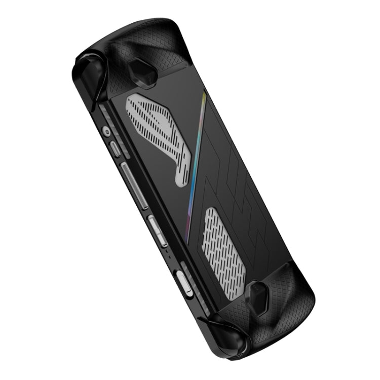 For ASUS ROG Ally Game Console Silicone Protective Cover Spray Oil Case(Black) by bashfashion