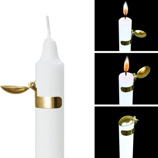 Automatic Candle Extinguisher Metal Candle Extinguishing Fire Clamp Candle Extinguisory Cover(Gold) by bashfashion