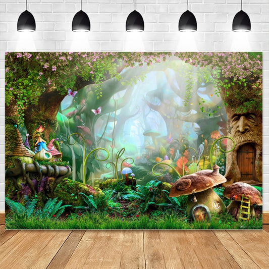 150 X 210cm Fantasy Forest Photography Background Cloth Cartoon Kids Party Decoration Backdrop(605) by bashfashion