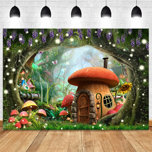 150 X 210cm Fantasy Forest Photography Background Cloth Cartoon Kids Party Decoration Backdrop(5284) by bashfashion